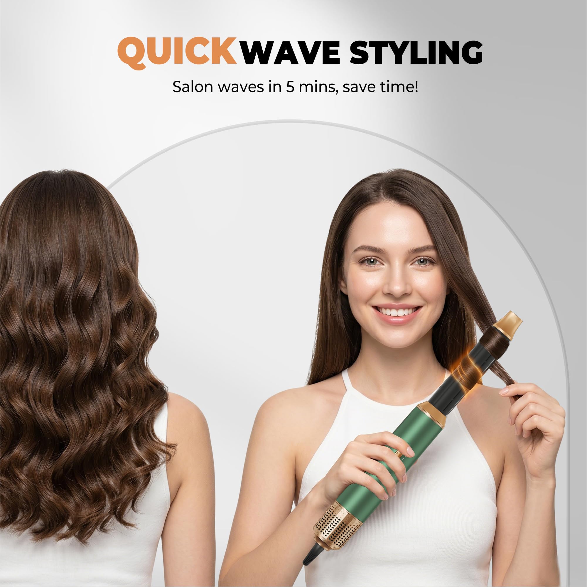 Airbrush 5 in 1 Hair Styler, 1000 W Haartrockner Air Brush 5 in 1 Air Styler