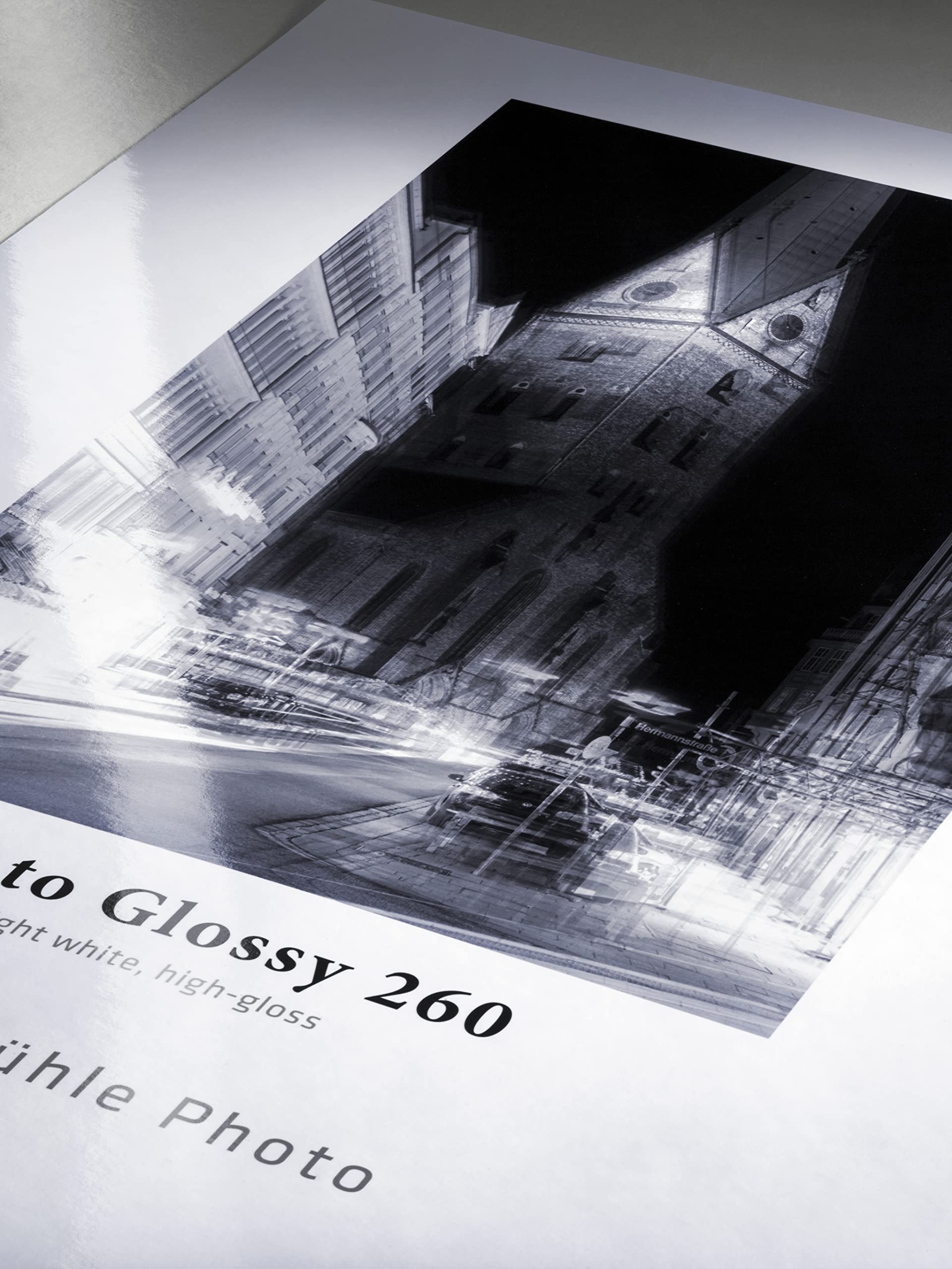 Hahnemühle 10641923 Photo Glossy Papier, 260 g/m², DIN A2, 420 x 594 mm, hellweiß
