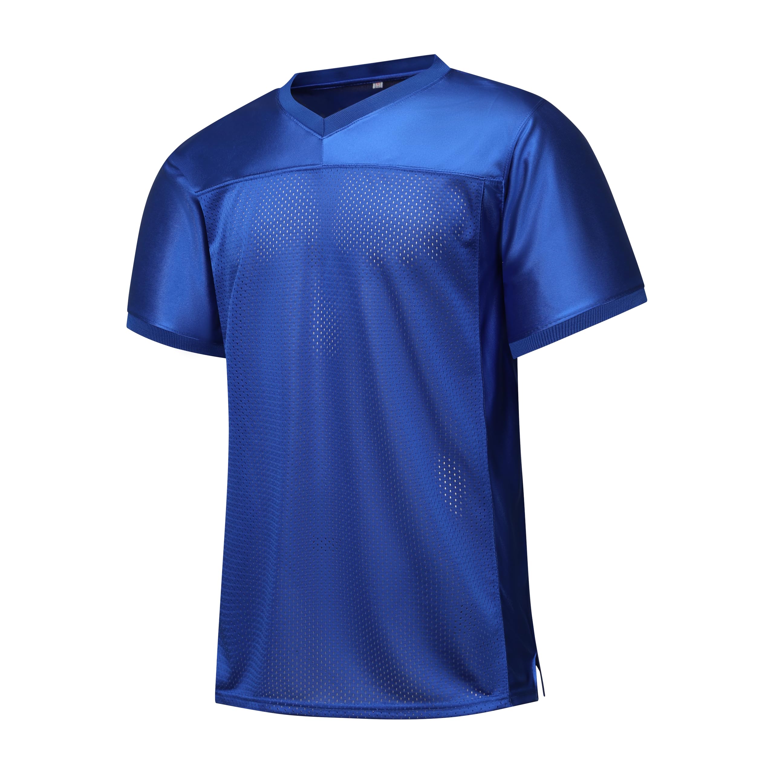 YWIES Blank Football Jersey Mesh Athletic Football Shirt Practice Sports Uniform