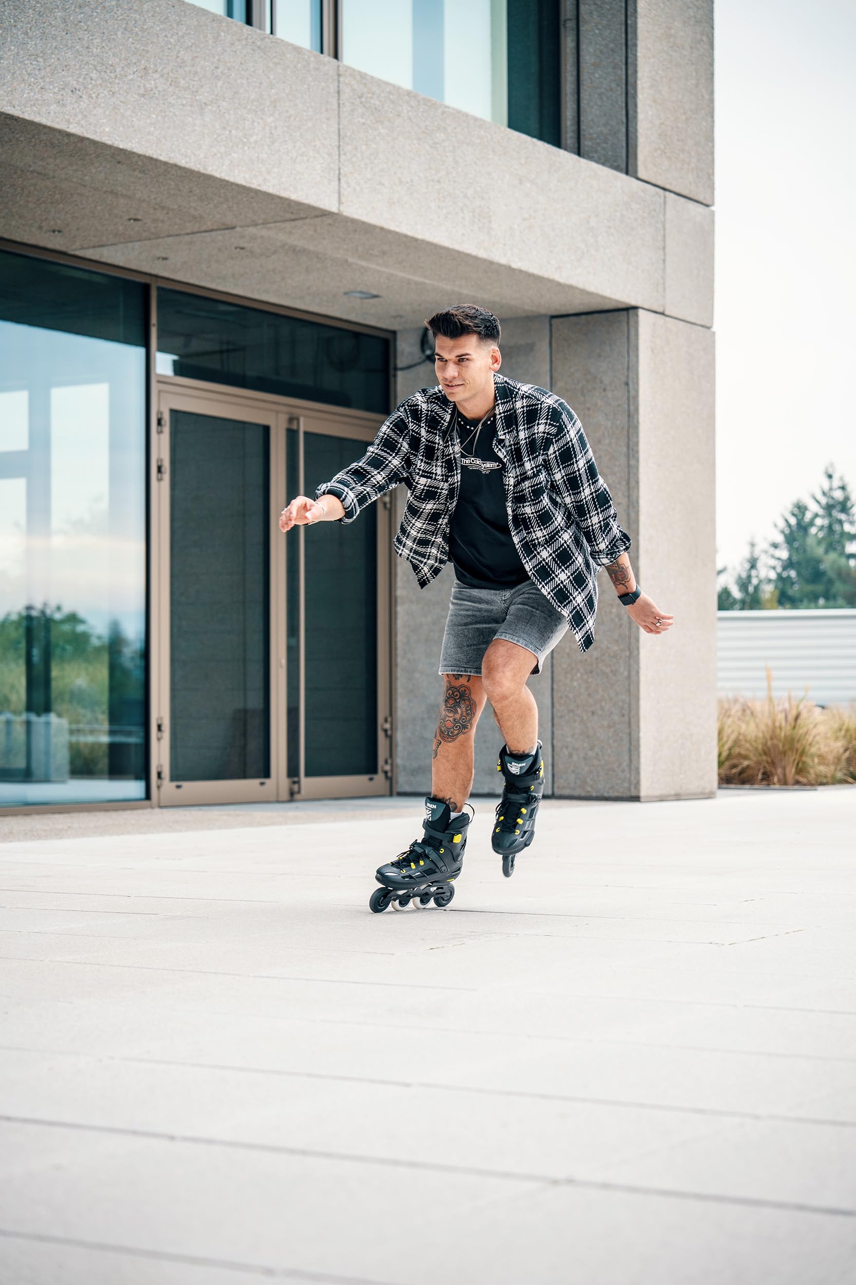 RAVEN Inlineskates Inliner Vestor Black/Lime