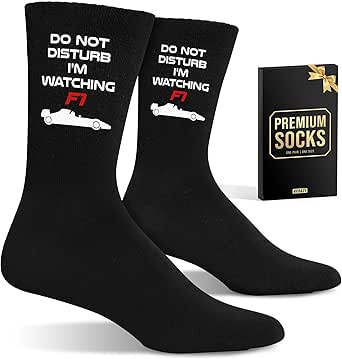 VICRAZY F1 Racing Car, Sport Car Socks for Men, Women - Formula 1 Gifts, Racing Socks, Stocking Stuffers for Men, Women