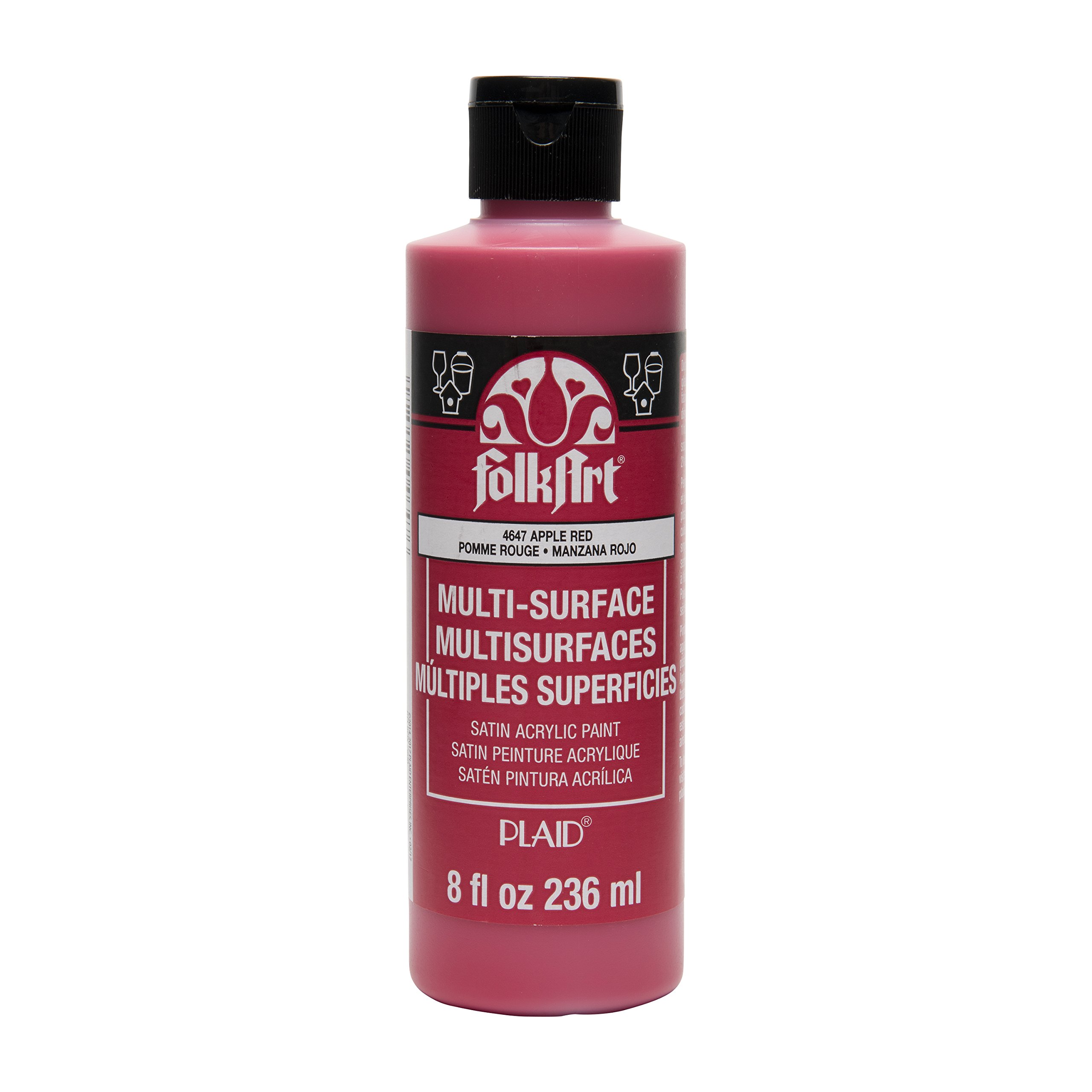 FolkArt Multi-Surface Paint (8 oz), , Apple Red