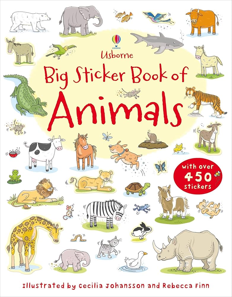 Usborne sticker book Wild Animals シールブック First Sticker Book Wild Animals | Usborne | Be Curious