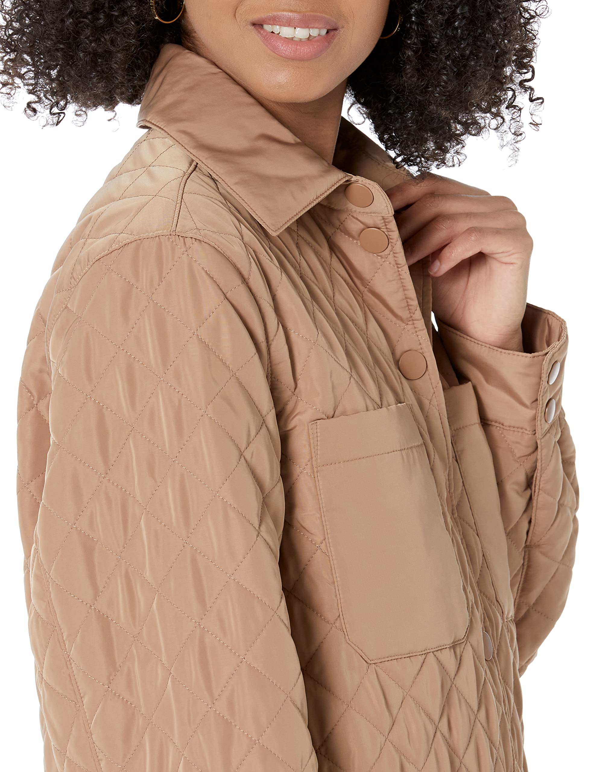 Amazon Essentials Femme Veste matelassée en Polyester recyclé décontractée (Grandes Tailles Disponibles) (Anciennement Amazon Aware)