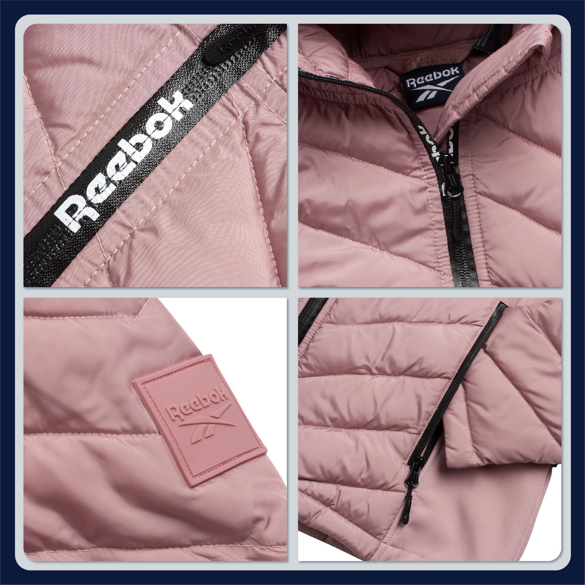 Reebok L Glacir Shield Hood Chaquetas ligeras acolchadas Mujer (Pack de 1)