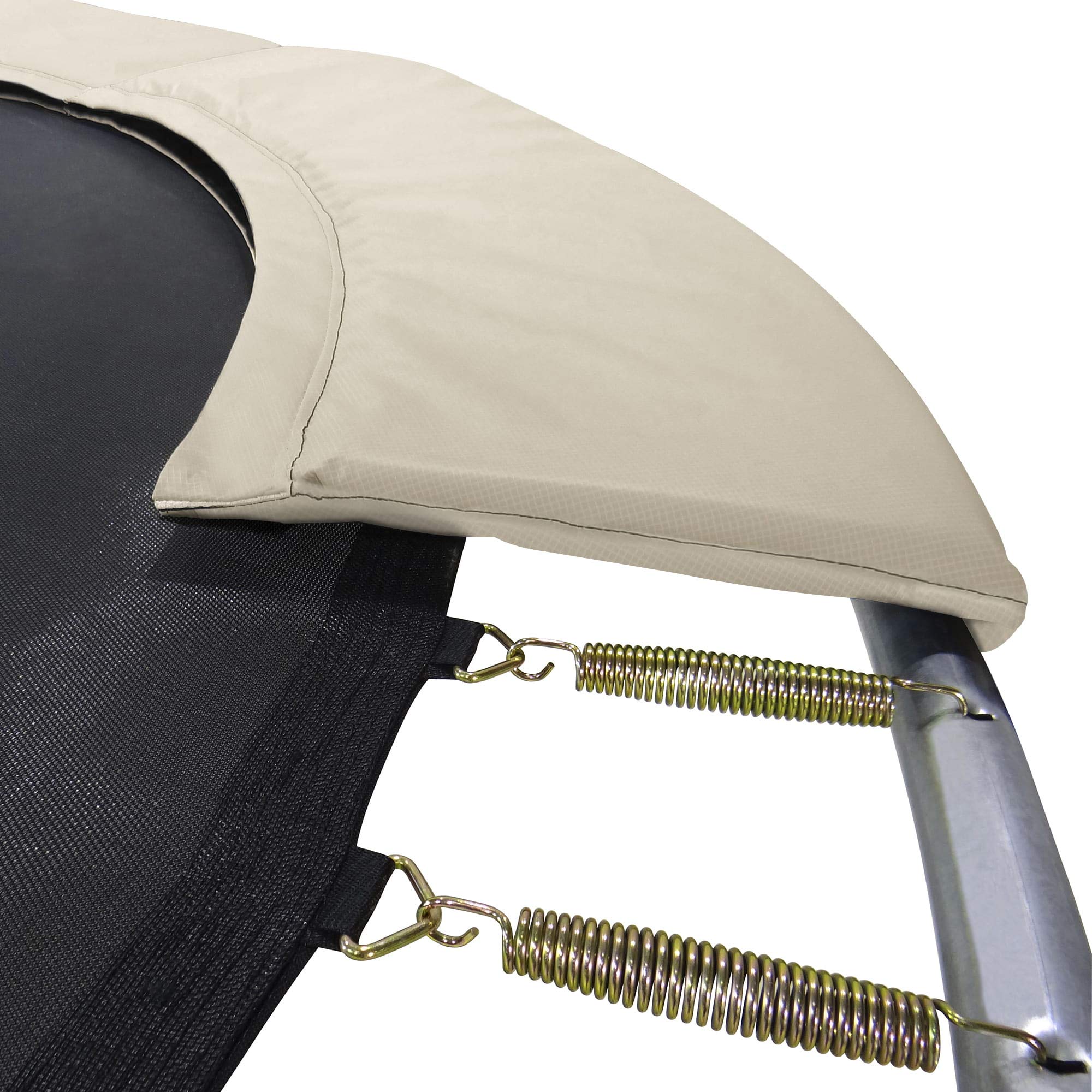 Kangui - Trampoline de Jardin JUMPI Zen – Saut Confort et Loisirs – Filet de Sécurité, Échelle & Kit d’Ancrage – Taupe et Vert – Ø 250, Ø 300, Ø 360 et Ø 430 cm