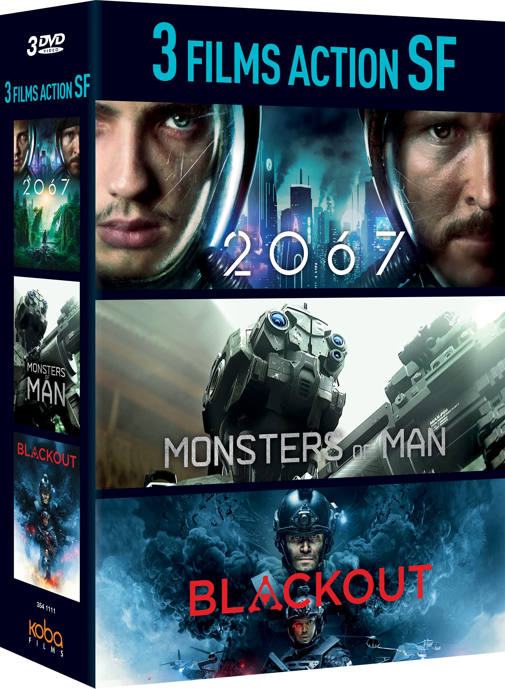 Trilogía SF 2067 Monsters of Man Blackout películas de acción futurista en formato DVD