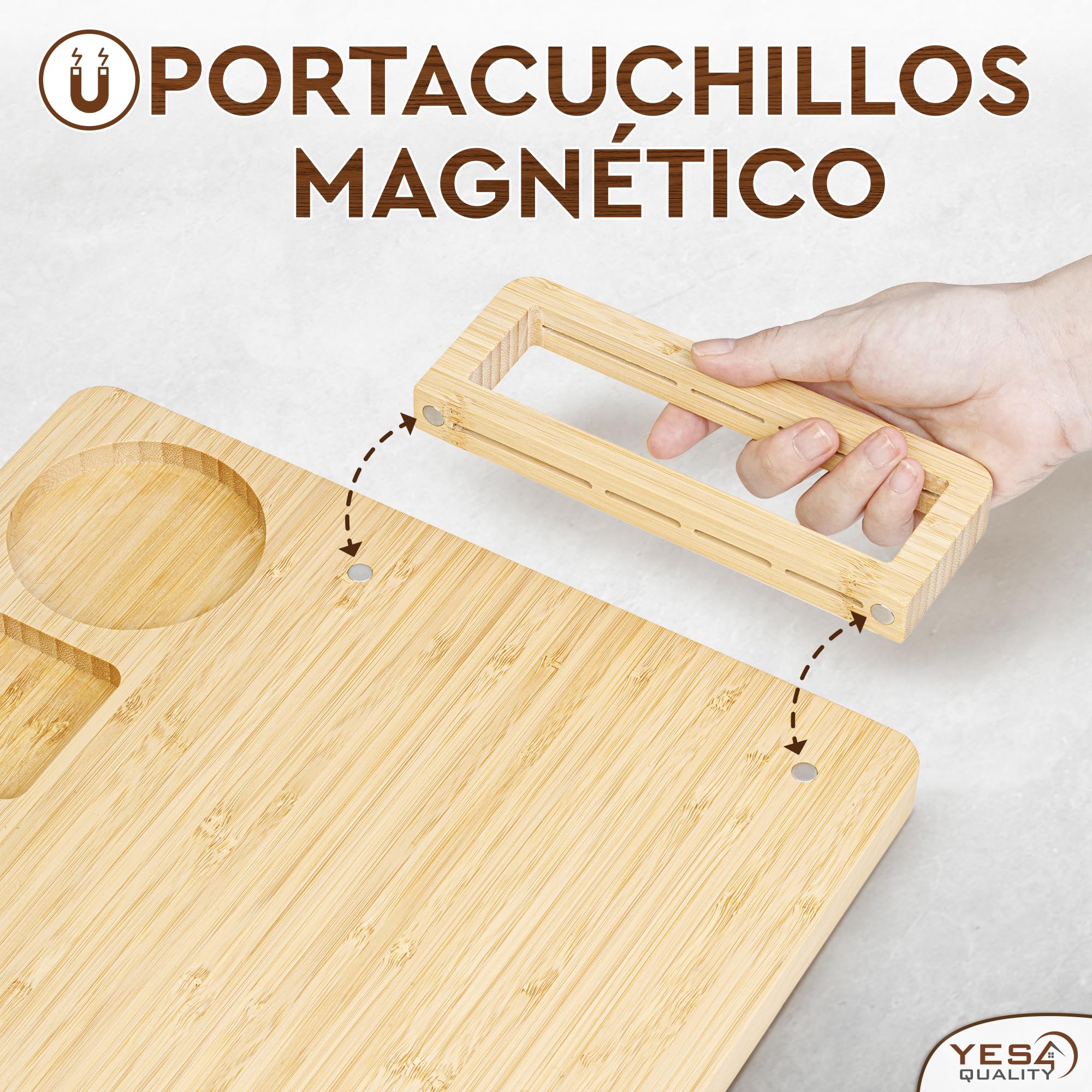 Set de regalo de tablas de embutidos de lujo - 15 piezas, bambú - Tabla grande para queso + bandeja para el Día de la Madre, cumpleaños, inauguración de casa, despedida de soltera