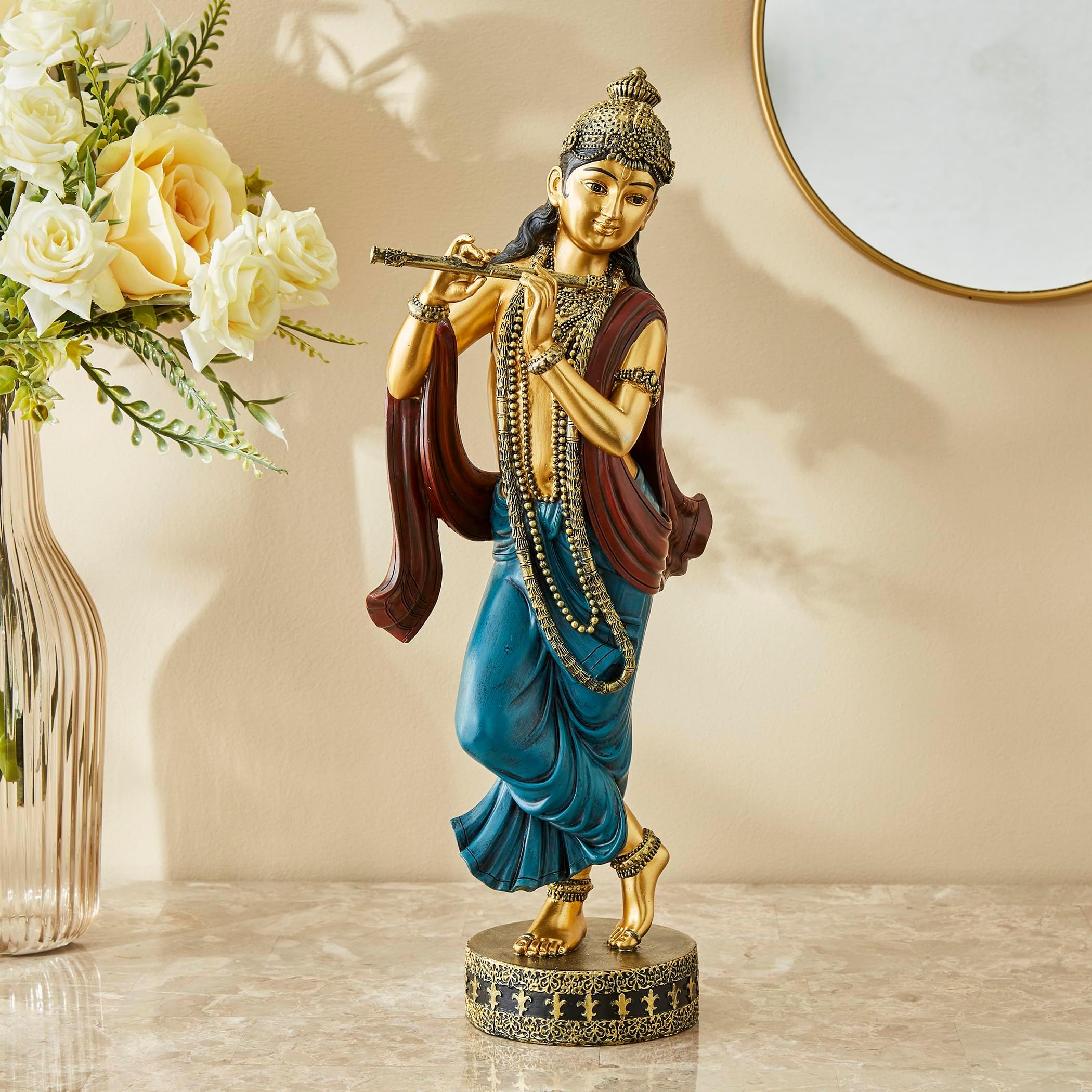 Home Centre Alpana Polyresin Standing Krishna Figurine