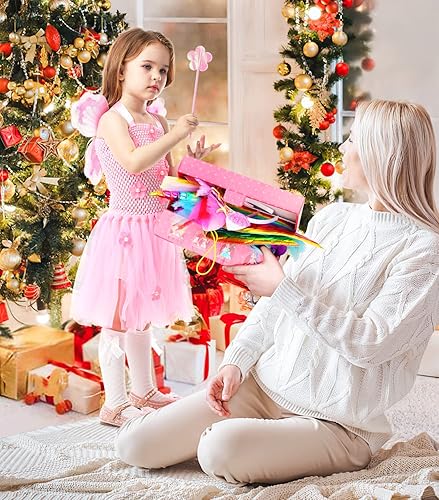 Miniatura 7 de Disfraz de princesa de 18 piezas para niñas pequeñas, juego de rol, juego de disfraces, cumpleaños, Navidad, fiesta, regalos para niñas de 3, 4, 5,