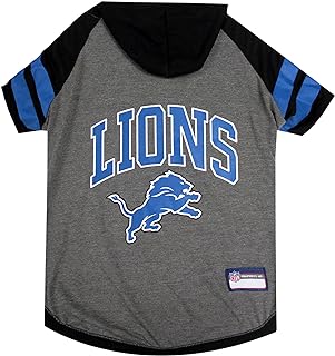 Pets First Detroit Lions Hoodie T-Shirt, Medium