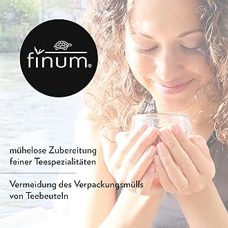 Finum Disposable Paper Tea Filter Bags for Loose Tea, White, Medium, 100 Count