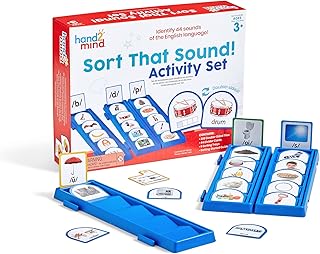 Learning Resources Sort That Sound Activity Set, Phonemic Awareness, Science of Reading Manipulatives, Letter Sounds, Speech Therapy Tools, Phonics Flash Cards, Phonics Toys, Ages 3+