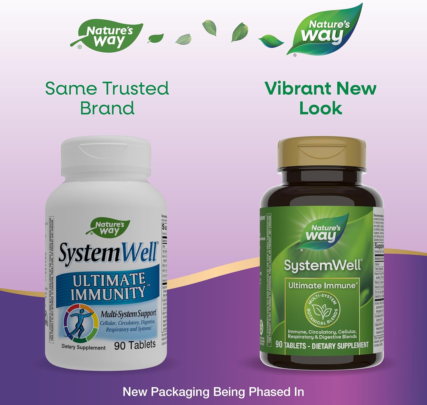Nature's Way Systemwell Ultimate Immune* with Vitamins C, A, D, Zinc, and Selenium, Multi-System Botanical Blends Including Immune, Respiratory, Digestive & Circulatory, 90 Tablets - Image 2