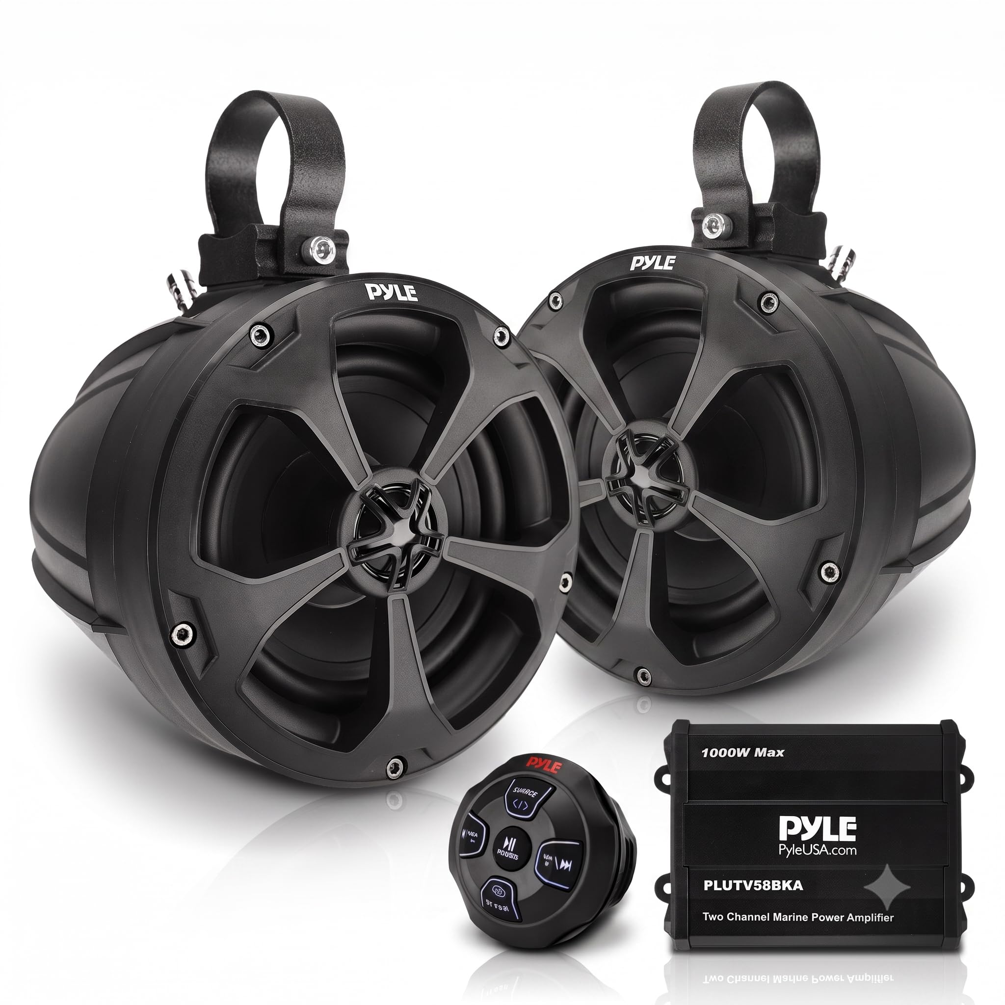 Amazon.co.jp: Pyle 5.25インチ防水マリンスピーカー - 1000ワット