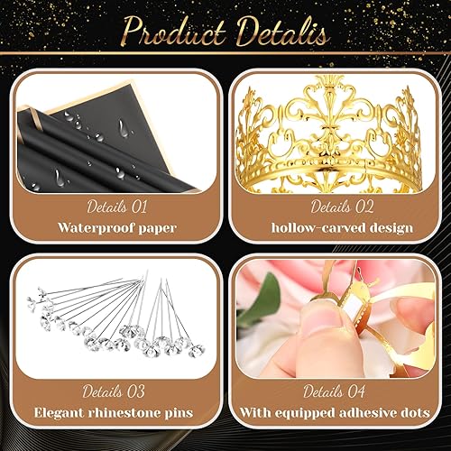 Miniatura 6 de Ctosree 276 piezas de ramilletes de boda para corona de flores, papel de regalo de flores a granel y decoración de pared de mariposa 3D para