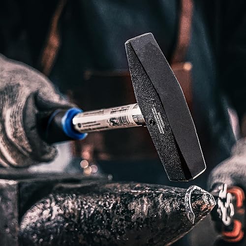 Miniatura 10 de REAL STEEL Martillo de herrero de pein cruzado 11 oz forjado en martillo de chapa de acero de una pieza 0572