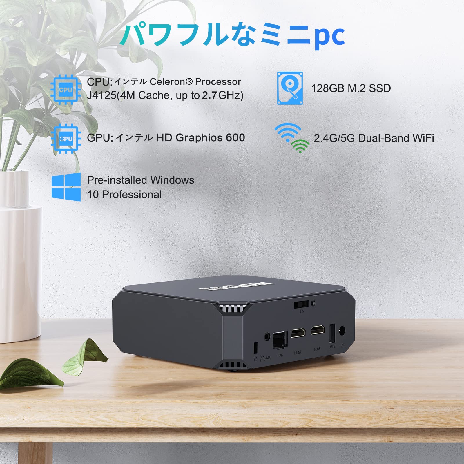 Amazon.co.jp: 【 Win11対応】NiPoGi ミニpc Windows 10 Pro、8GB DDR4 