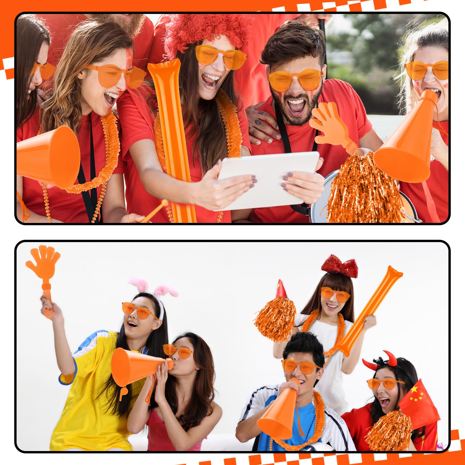 Soulchen Orange 180 Pcs Team Spirit Day Accessori per Eventi