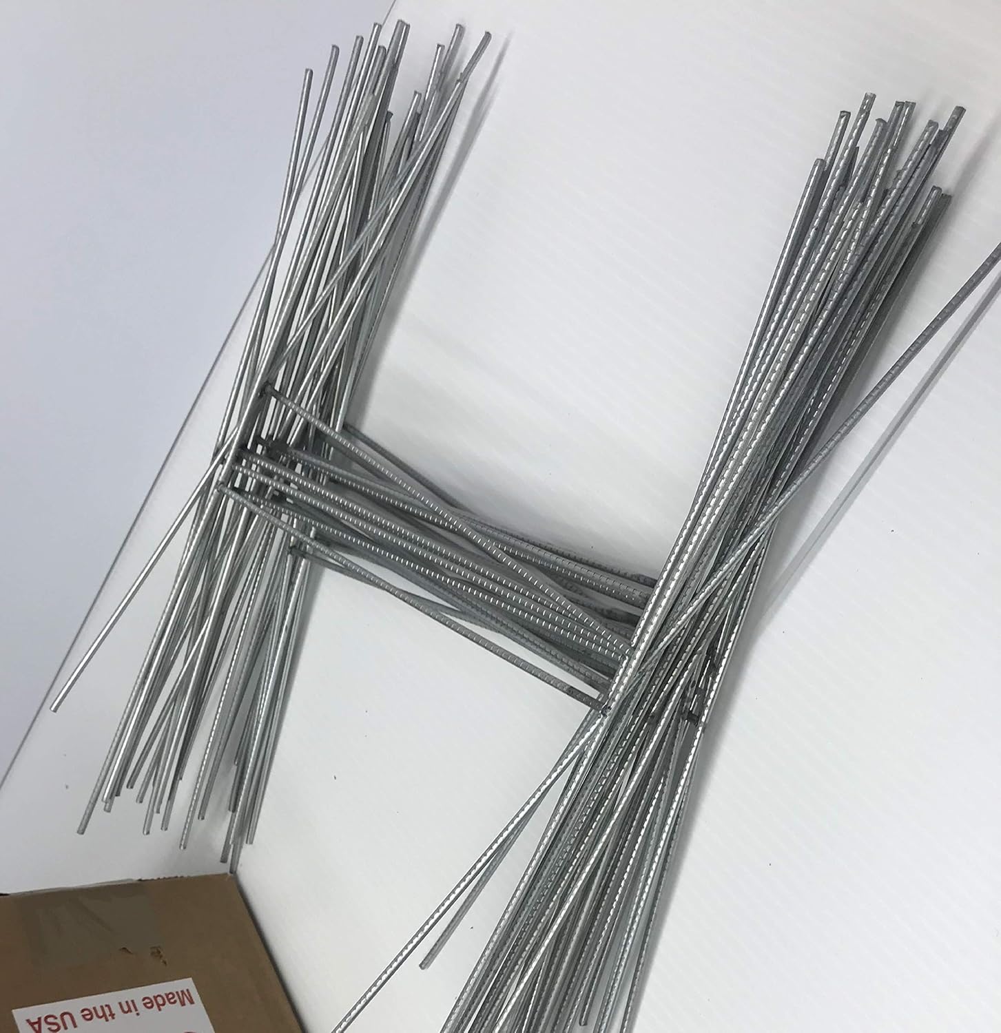 YARD SIGN Stake 15 Inches, Pack of 50 Metal Stake 10 x 15 inch x 9Gauges Galvanized Metal Rod Wire Stake 15'' Tall and 10'' Wide, Bundles of 50 Pieces use with Corrugated Plastic Signs