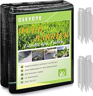 2 x 10m Heavy Duty Weed Control Membrane +12 ...,
