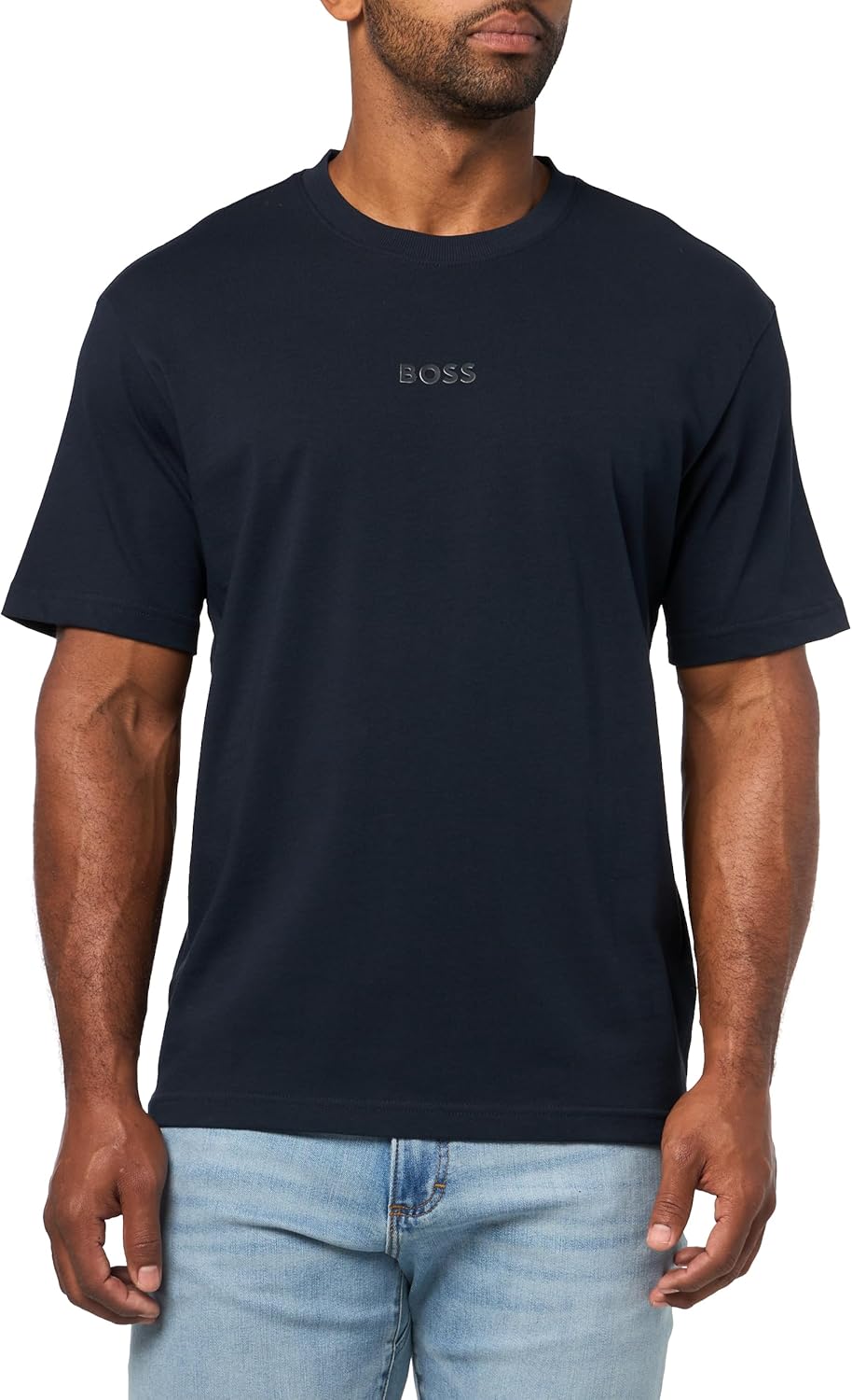 BOSS Men's Tonal Center Logo Cotton T-Shirt