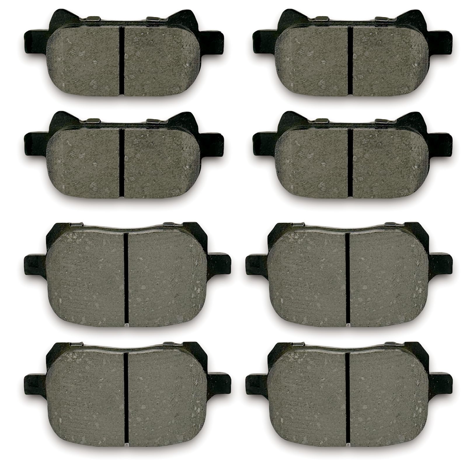 ALADICHE Ceramic Front Rear Brake Pad Set