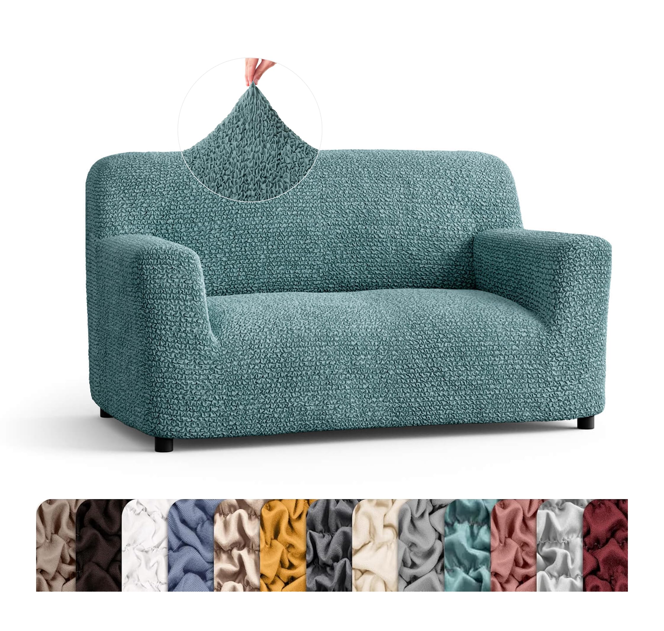 PAULATO Premium Stretch Couch Covers for Sofa - Sofa Chair Cover Washable, Dogs & Pets Friendly