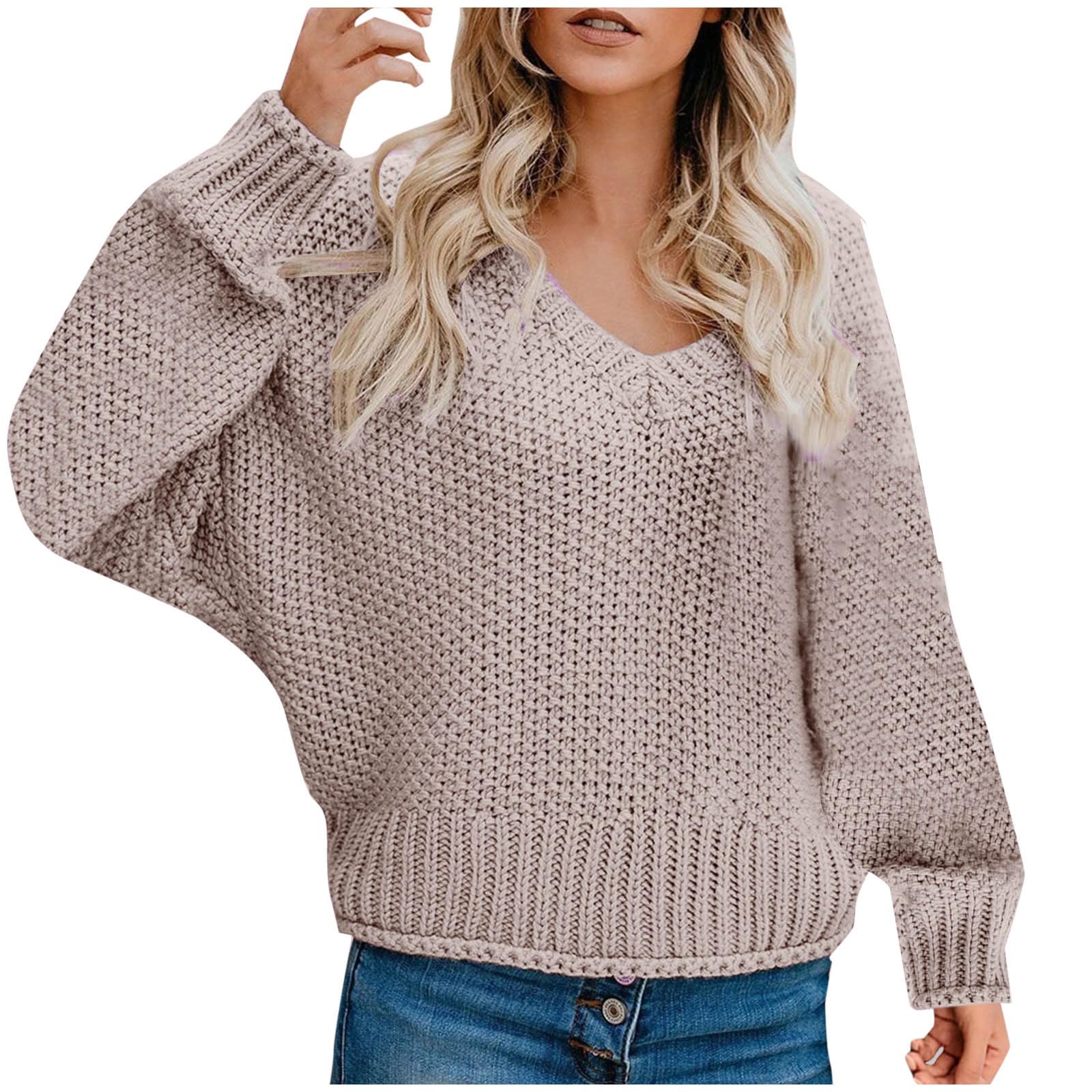 Pull Tricoté À Manches Longues Pour Femme Avec Fermeture Éclair Et Col