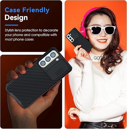 Miniatura 4 de Protector de lente de cámara para Galaxy S24 Plus 5G, vidrio templado 9H antiarañazos con borde de aluminio, anillo protector de pantalla de lente