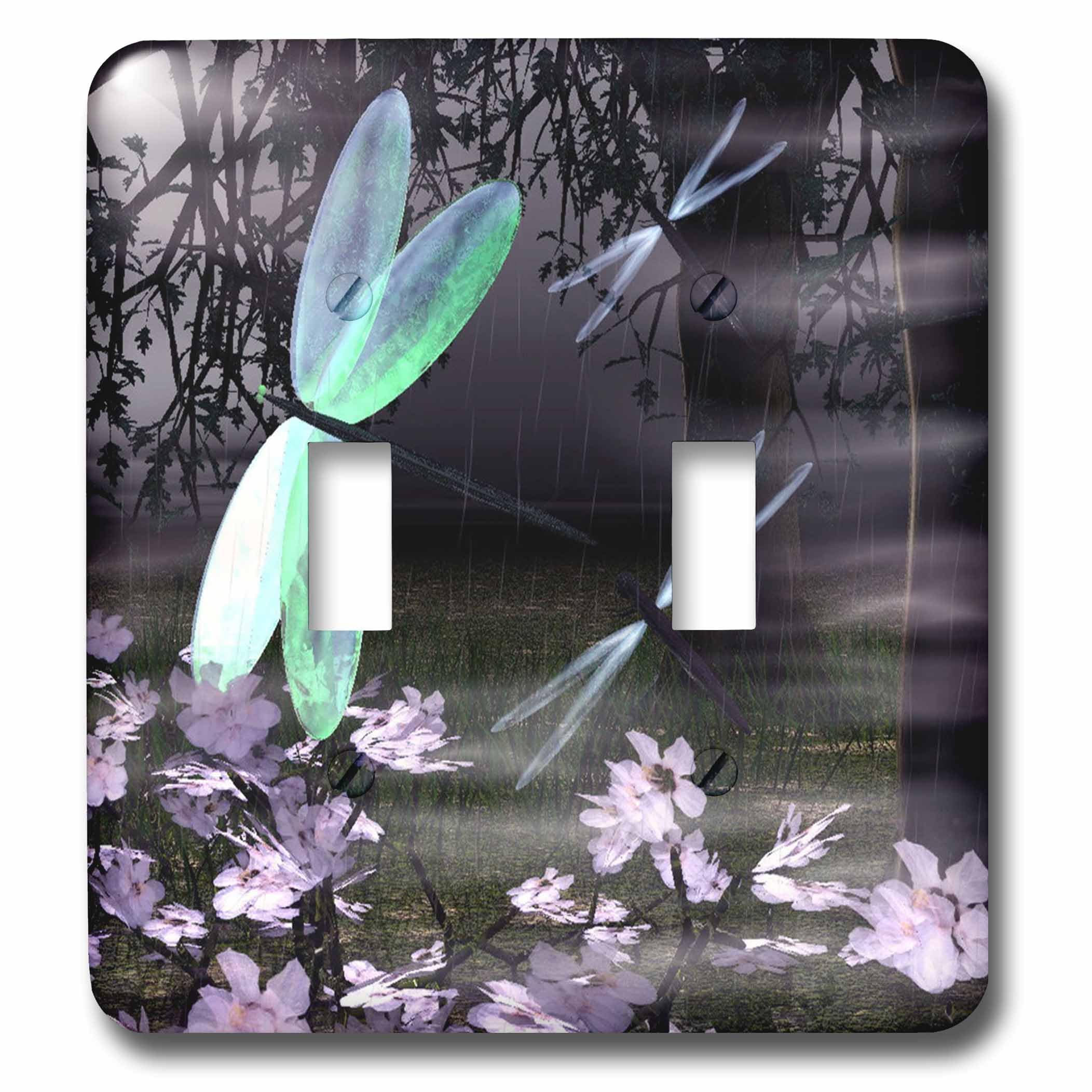 Interrupteur à baïonnette Dragonflies motif ailes lumineuses