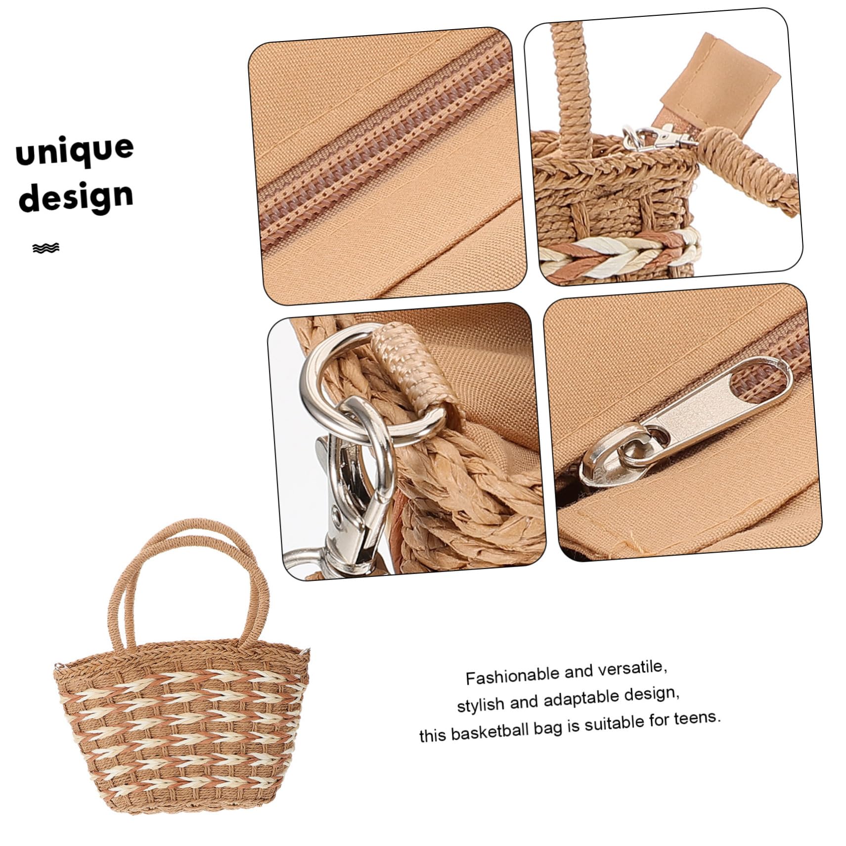 Woven Tote Bag in Corda di Carta Intrecciata, Capienza Ampia | Trama Mesh Hollow e Intrecciata, Borsa a Spalla da Donna per Shopping e Party, Atmosfera Estiva