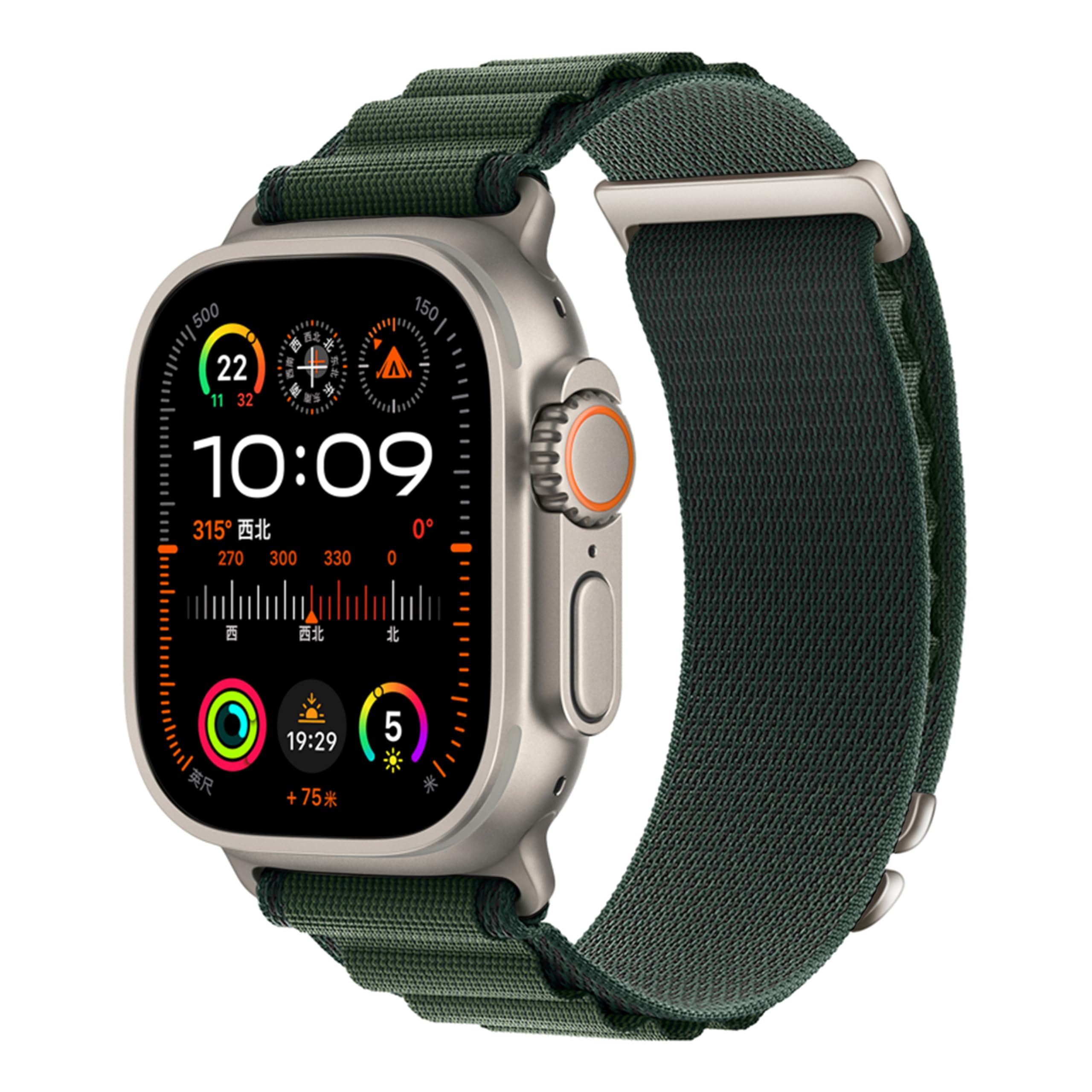 Photo 1 of Alpine Nylon Sport Bands Compatible with Apple Watch Ultra Band 49mm 46mm 45mm 44mm 42mm Men Women, Stretch Loop Strap with D-Hook for iWatch Series 10 Ultra SE 9 8 7 6 5 4 3 2 1 (Dark Green, 49mm/46mm/45mm/44mm/42mm(Series 3))