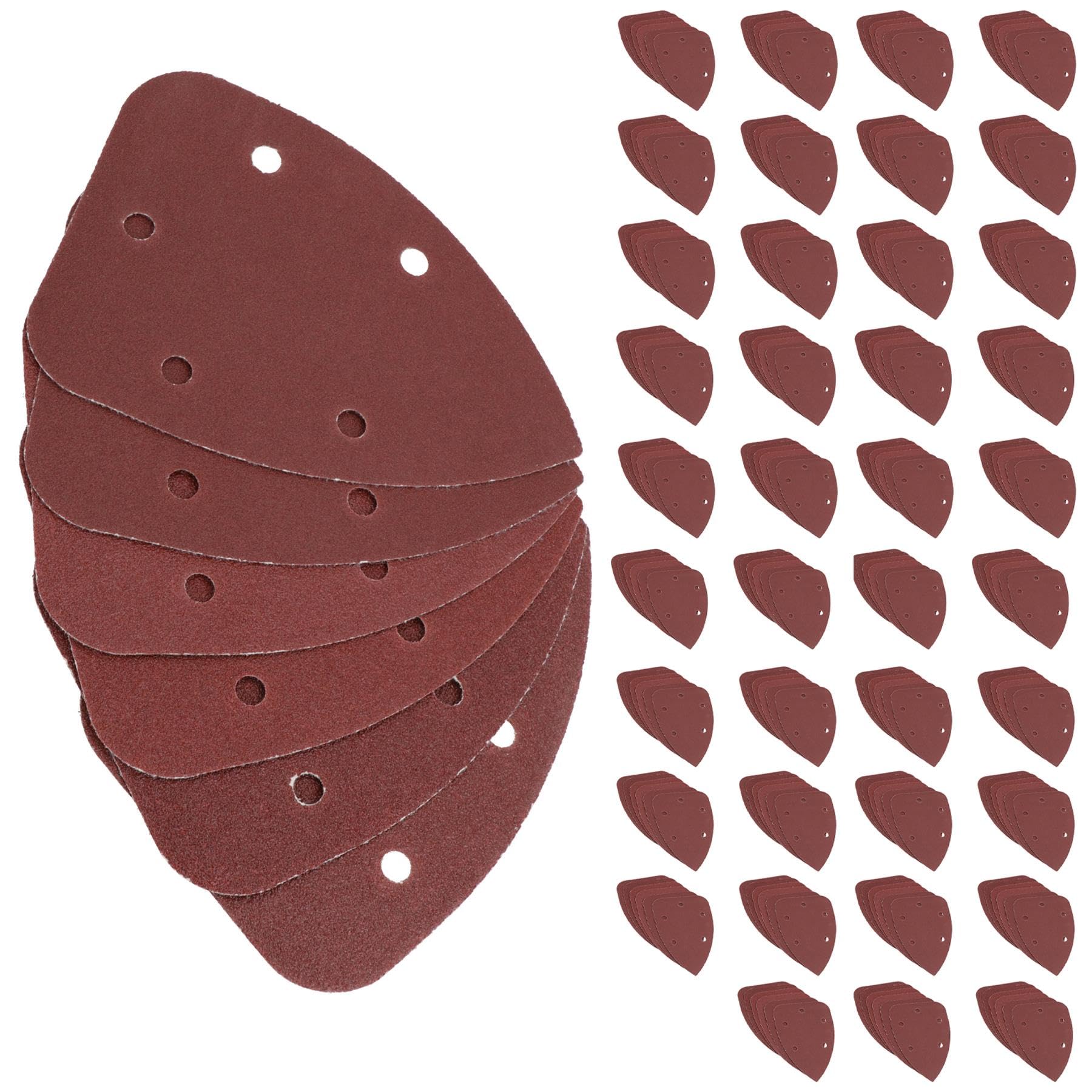 Crochet et boucle Disques ponçage détail 140mm triangulaire grain mélangé 240pk