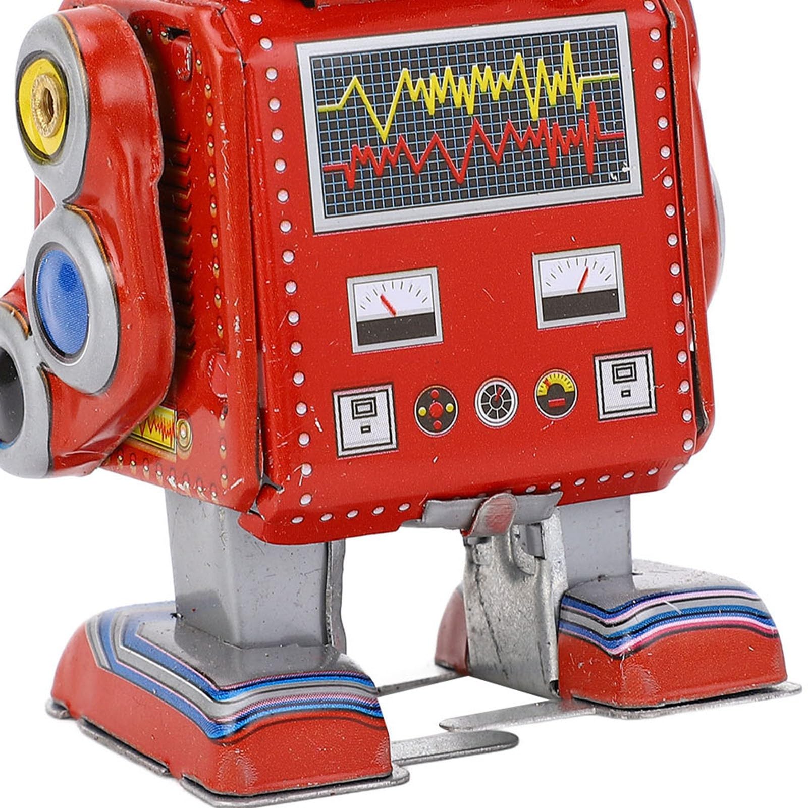 Vintage żelazny Robot Nakręcany, Dekoracyjny Metalowy Robot Bębniący, Nakręcany Robot-zabawka do Kawiarni, Baru, Restauracji, Kolekcji, Kolekcji świąteczny Urodzinowy