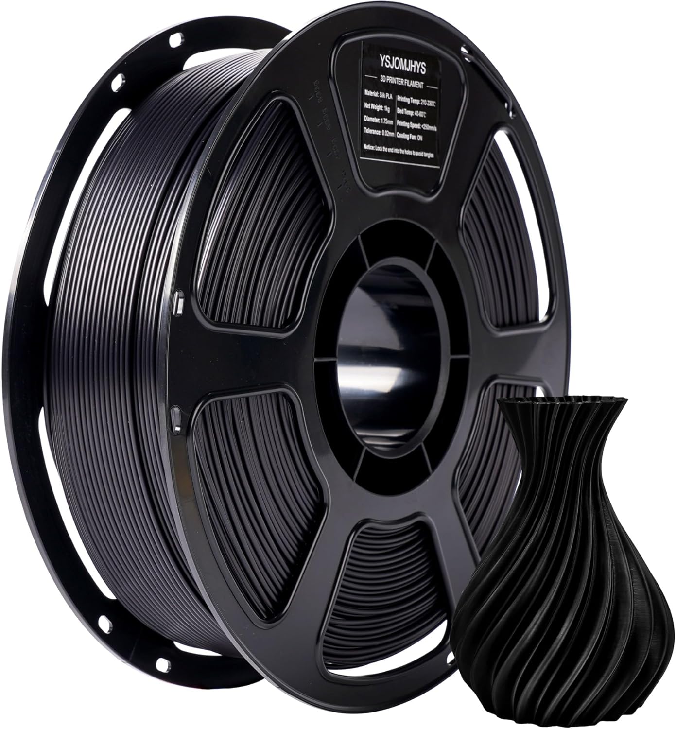 Silk PLA Filament 1.75mm Bundle 6KG, Shiny 3D Printer Filament Set, Dimensional Accuracy +/- 0.02mm, Individually Vacuum Packed, Smooth Silky 3D Printing Filament Pack, 6 Spools 1KG Each