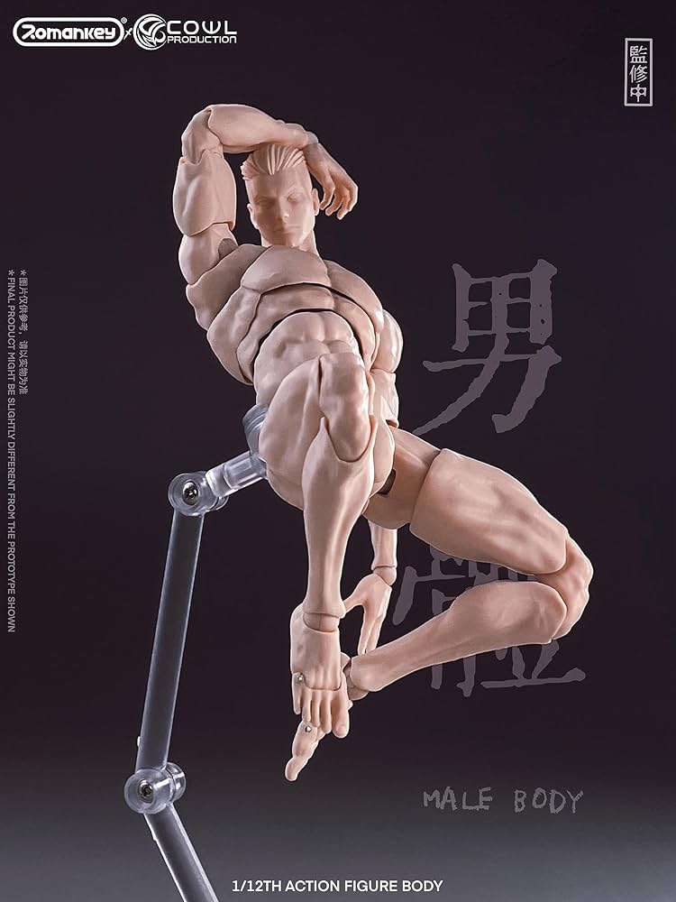 Amazon.co.jp: Romankey x COWL 超可動男性素体 [ホワイト] 1/12