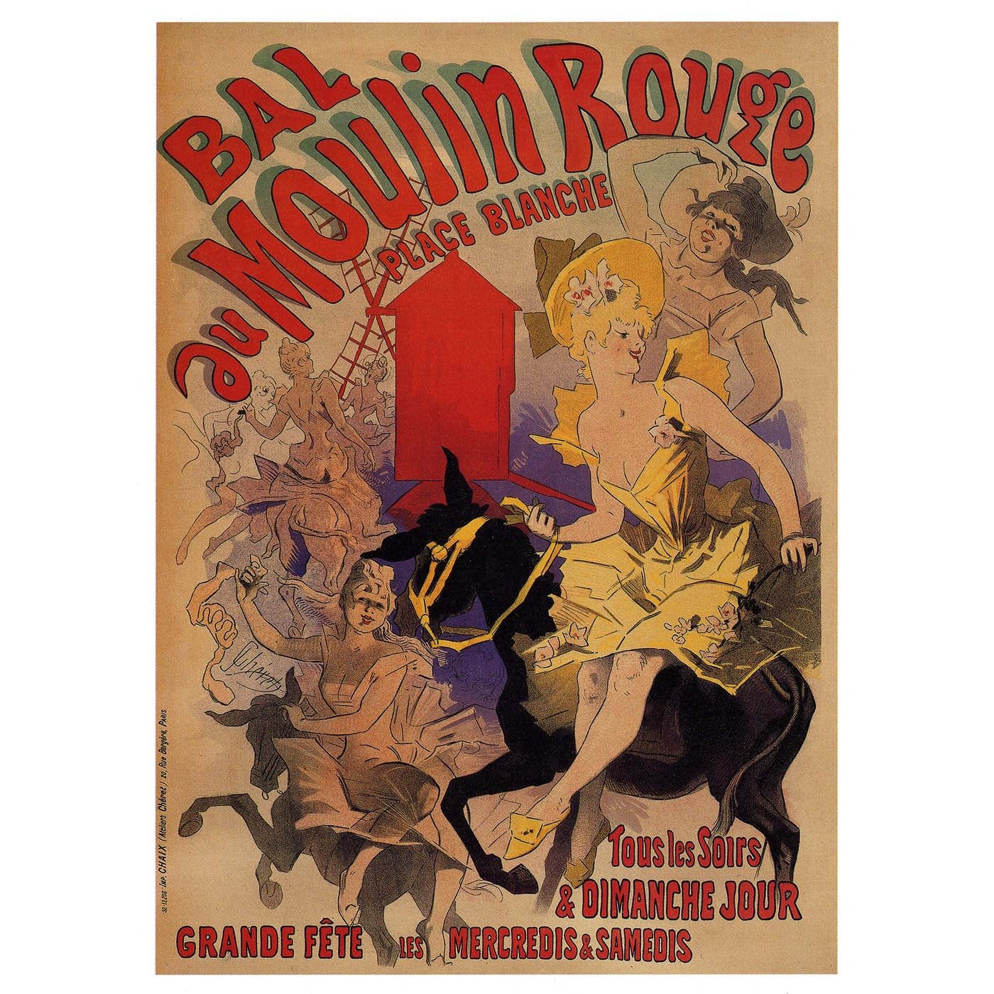 Toile Moulin Rouge durable ARTICULOZY grand format salon