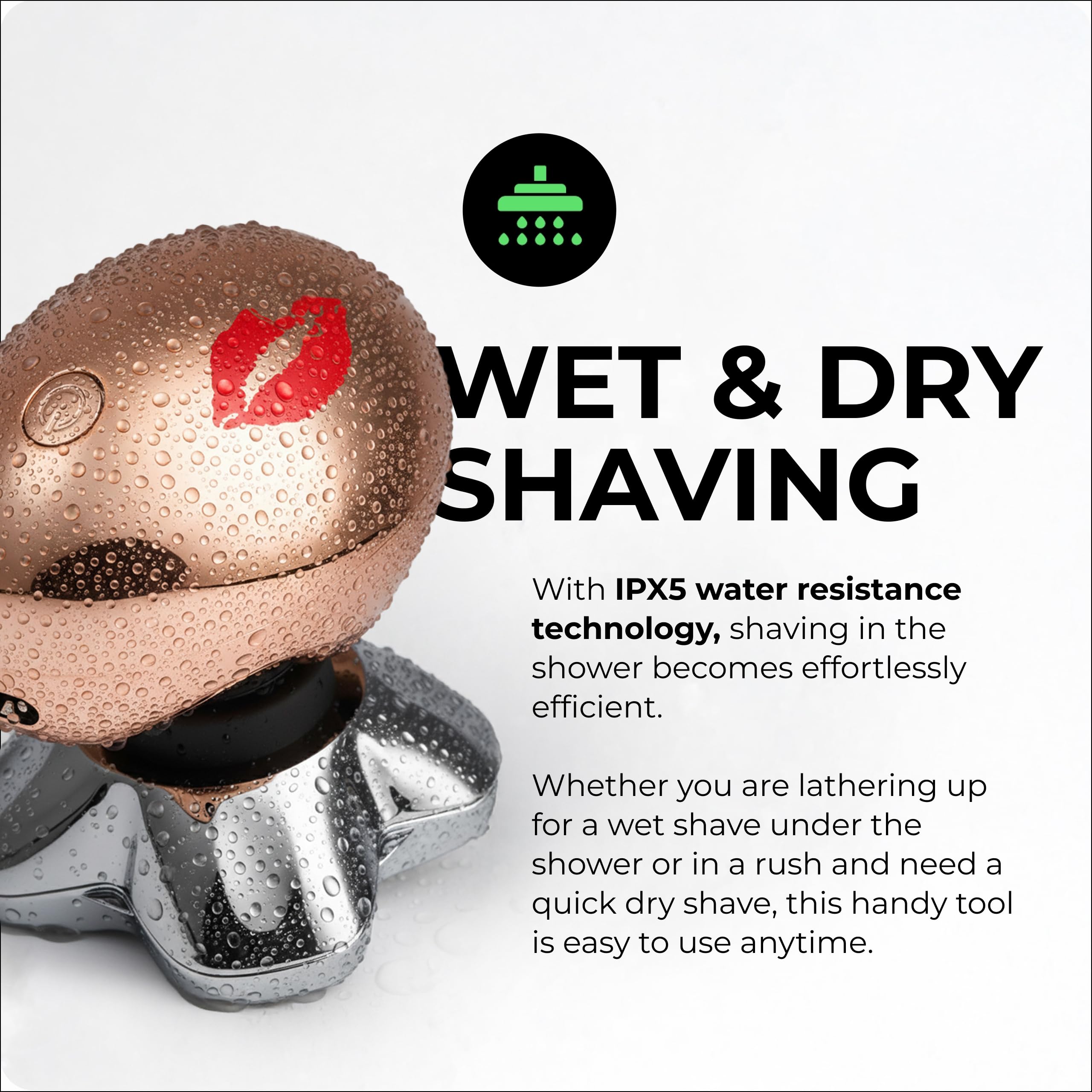 Skull Shaver Butterfly Kiss PRO Women's Wet & Dry Electric Shaver