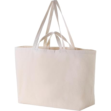 Eco-Friendly Canvas Tote Bags with Durable Handles