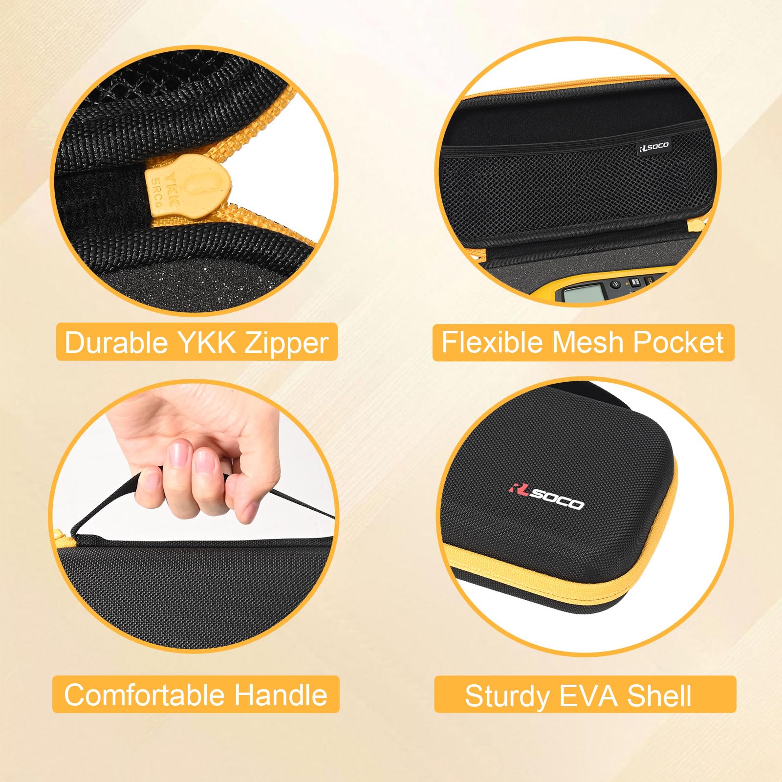RLSOCO Funda para FLUKE FL971 Fluke Temperature Humidity Meter (Sólo Funda)