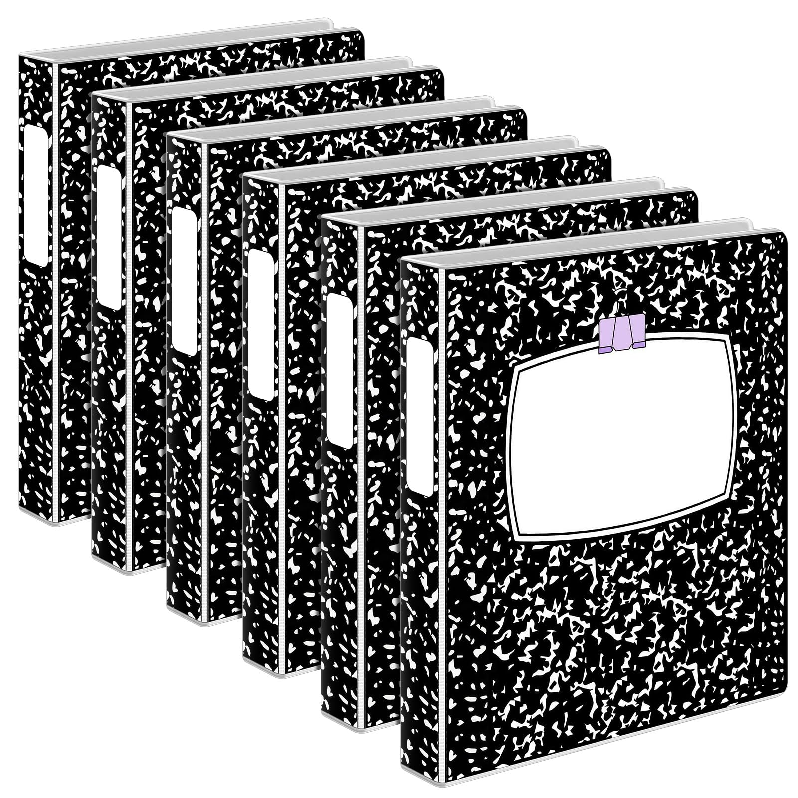 ReliThick 6 raccoglitori a 3 anelli da 2,5 cm, per insegnanti, contiene 175 fogli, adatto per carta da 21 x 28 cm, per rientro a scuola, classe, ufficio, organizzazione domestica