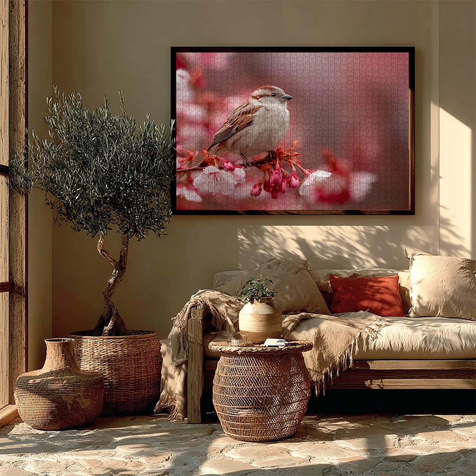 Puzzle 5000 elementów dla dorosłych, różowe, drewniane puzzle, 155 x 104 cm, części ściśle do siebie pasują, dla mężczyzn, kobiet, starszych seniorów, relaks i odstresowanie, letnie prezenty