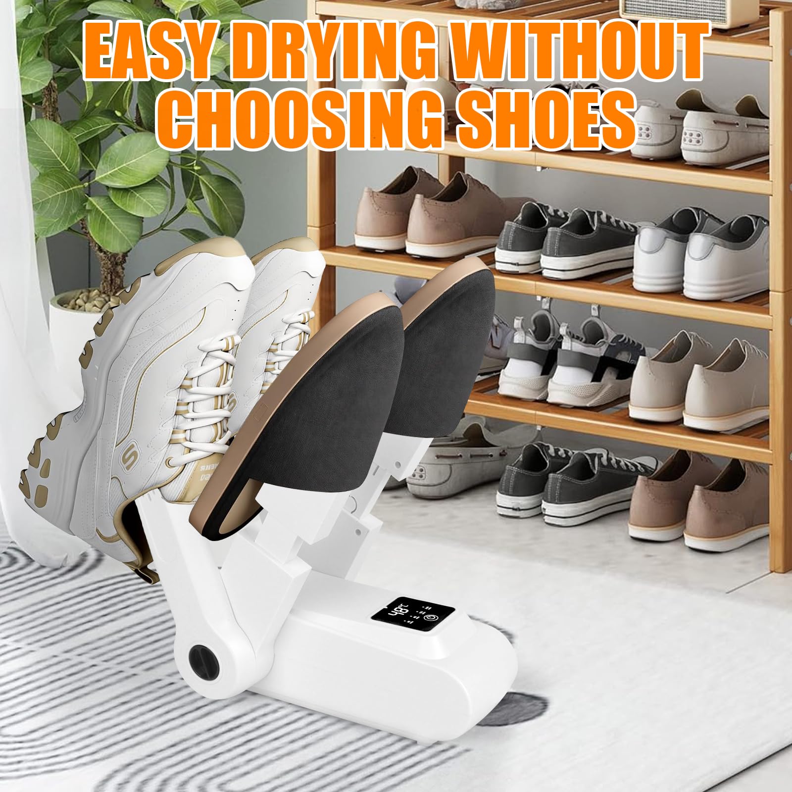 Secador De Zapatos Para 2 Pares, Secador Zapatos, Secador De Botas Con Temporizador, Calentador Eléctrico De Zapatos, Esterilización UV, Plegable Para Guantes, Zapatos, Calcetines