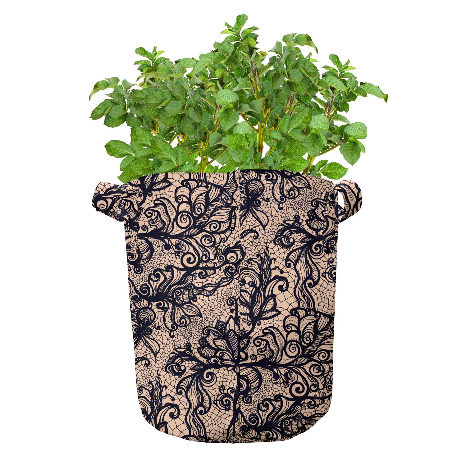 ABAKUHAUS Verde Sacchi per Piante 5-Pezzi, Retro Primavera
