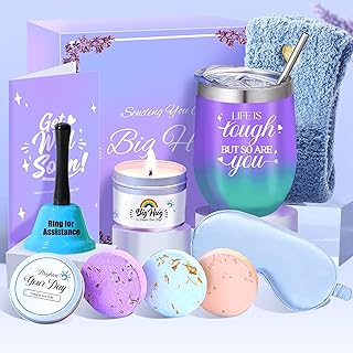 Loncaster Get Well Soon Gifts Care Package for Women Sick Friends, Sending Hugs Gifts for Her, After Surgery Feel Better Gifts Thinking of You Gifts for Women Cheer Up Gifts