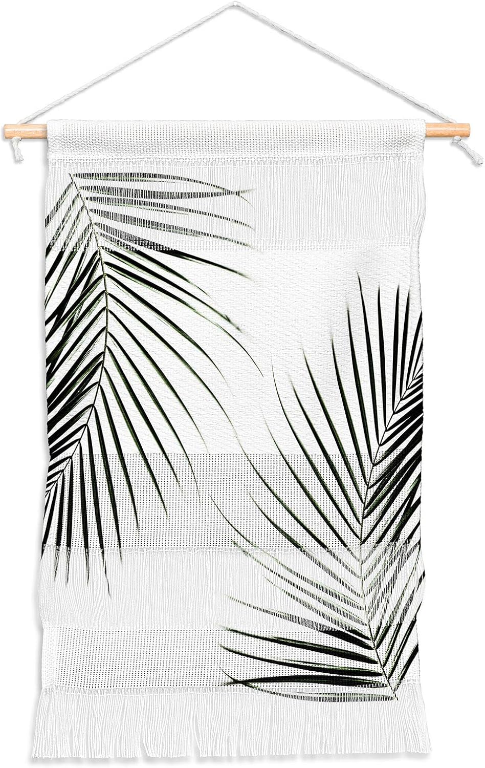 Deny Designs Palm Leaves 9 Mareike Boehmer Fiber Wall Hanging, Small Portrait (11” x 15.5