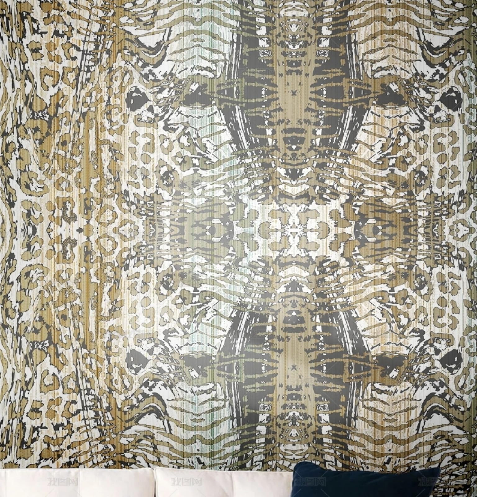 Papier peint autocollant léopard imperméable pour rénover facilement une armoire ou un mur