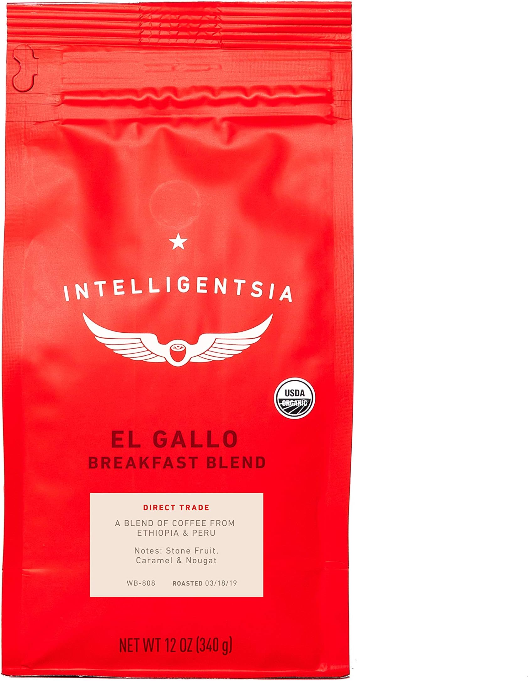 Intelligentsia El Gallo Organic Breakfast Blend, 12 oz