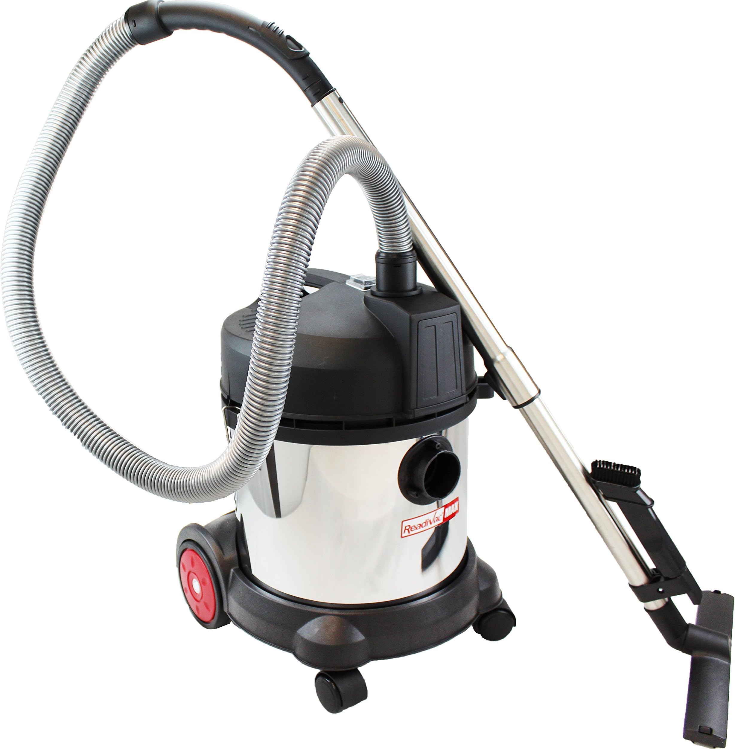 Wet/Dry Vacuum Cleaner, 5 gallon, Stainless Steel - Corded